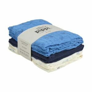 pippi Muslin Tücher 6er Pack Dark Navy