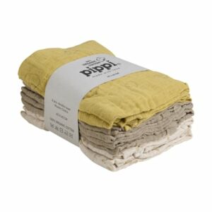 pippi Muslin Tücher 6er Pack Rattan