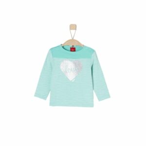 s.Oliver Girls Langarmshirt blue green