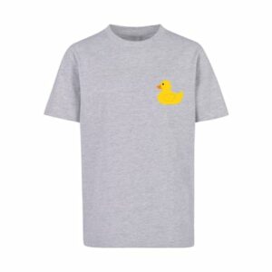 F4NT4STIC T-Shirt Yellow Rubber Duck TEE UNISEX heather grey