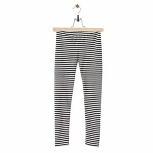 hibboux® Pyjama Hose Forest Black&White Stripe