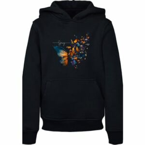 F4NT4STIC Hoodie Schmetterling Frühling Hoodie Unisex schwarz