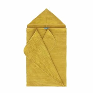 hibboux® Handtücher- und Badetücher Musselin 4 Layer Towel - Mustard Multicolor