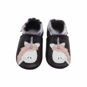 Bemesu Baby Krabbelschuhe Einhorn Dunkellila Einhorn Dunkellila