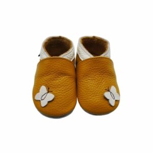 Mejale Baby Krabbelschuhe Schmetterling Hellbraun Schmetterling Hellbraun