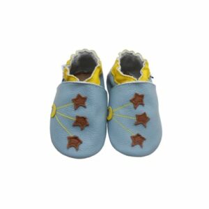 Mejale Baby Krabbelschuhe Sterne Hellblau Sterne Hellblau