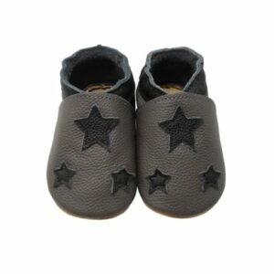 Yihakids Baby Krabbelschuhe Sterne Grau Sterne Grau