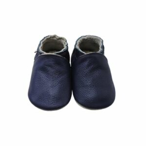 Mejale Baby Krabbelschuhe Einfarbig Dunkelblau Einfarbig Dunkelblau