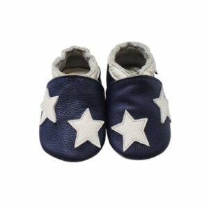 Mejale Baby Krabbelschuhe Sterne Dunkelblau Sterne Dunkelblau