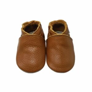 Mejale Baby Krabbelschuhe Einfarbig Braun Einfarbig Braun