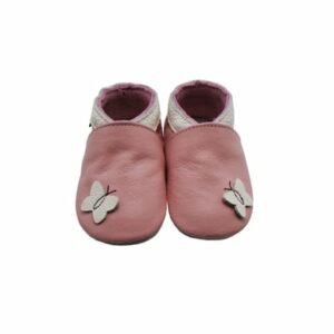 Mejale Baby Krabbelschuhe Schmetterling rosa rosa