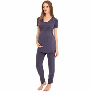 Cool Mama Umstands- und Still-Pyjama 2 in 1 blau