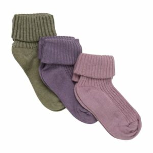 Minymo Babysocken 3er Pack Orchid Haze