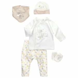 Dirkje 5tlg Set Baby Sweets meets Disney gelb weiß braun