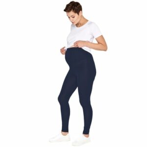 Cool Mama Schwangerschafts-Leggings Basic blau