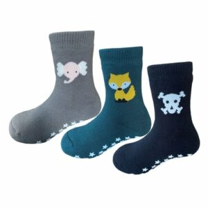 Yalion Baby Langsocken Grau dunkelgrün schwarz