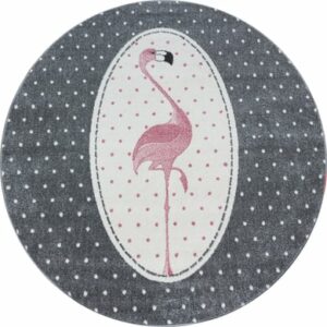 Giancasa Flamingo Kinderteppich rosa Kurzflorteppich Kinderzimmer 630 pink