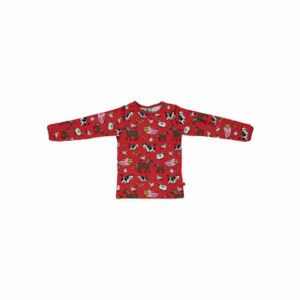 Smafolk Langarmshirt Bauernhof Apple red