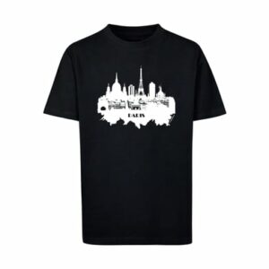F4NT4STIC T-Shirt PARIS SKYLINE TEE UNISEX schwarz