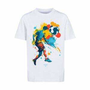 F4NT4STIC T-Shirt Fußballer bunt weiß