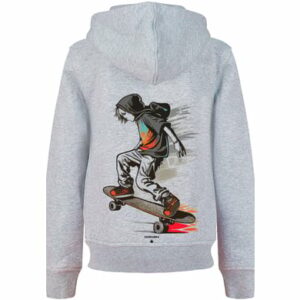 F4NT4STIC Hoodie Skateboarder heather grey