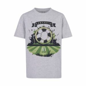 F4NT4STIC T-Shirt Fußball Feld heather grey