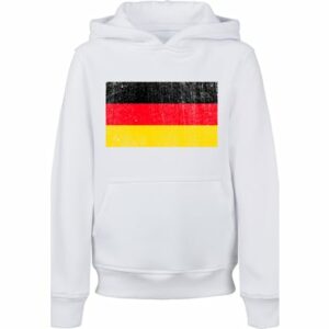 F4NT4STIC Hoodie Germany Deutschland Flagge distressed weiß