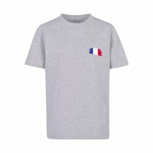 F4NT4STIC T-Shirt France Frankreich Flagge Fahne heather grey