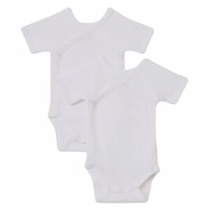 Petit Bateau Wickelbody 2er Pack weiß