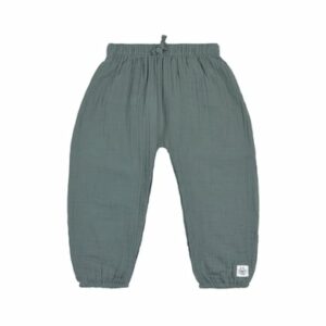 LÄSSIG Musselin Hose petrol green