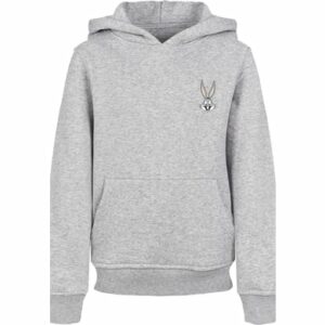 F4NT4STIC Hoodie Looney Tunes Bugs Bunny Breast Print heather grey