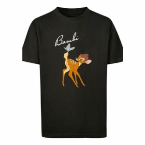 F4NT4STIC T-Shirt Disney Bambi Schmetterling Tail schwarz
