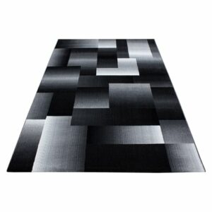 Giancasa Designerteppich modern gemustert Flachflorteppich Kurzflor 6560 black