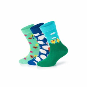 Happy Socks Socken 3-Pack Kids Eastern Chicken-Bunny-Bouquet multi_coloured