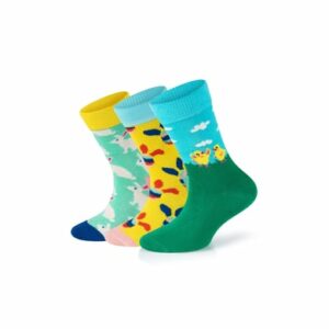 Happy Socks Socken 3-Pack Kids Eastern Bunny-What Came First-Chicken multi_coloured