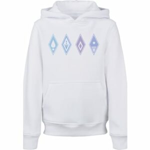 F4NT4STIC Hoodie Disney Frozen Symbols weiß