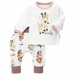Baby Sweets 2tlg Set Shirt + Hose Lovely Deer weiß braun