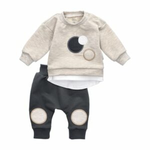 Baby Sweets 2tlg Set Shirt + Hose Lieblingsstücke beige grau