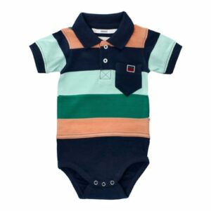 Ebbe Kids Body Kurzarm Noa Navy Multi Block