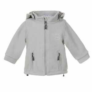 BMS Kapuzenjacke Clima-Fleece silber grau