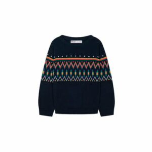 MINOTI Jacquard-Strickpullover Blau