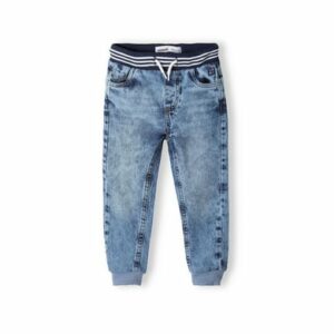 MINOTI Jeanshose mit Bündchen Denim-Blau