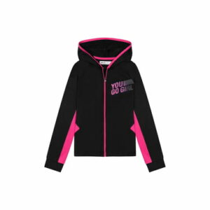 MINOTI Sweatjacke Schwarz/Rosa