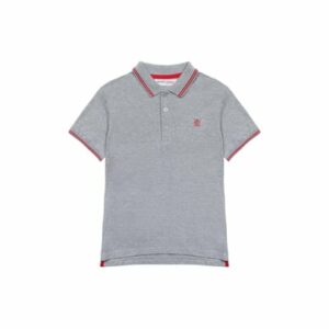 MINOTI Poloshirt mit Kontrastelementen Grau