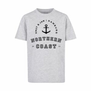 F4NT4STIC T-Shirt Northern Coast Knut & Jan Hamburg heather grey
