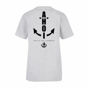 F4NT4STIC T-Shirt Ahoi Anker Knut & Jan Hamburg heather grey