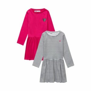 MINOTI 2er-Pack Jerseykleider Rosa