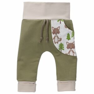 Puschel-Design Hose Handmade beige khaki