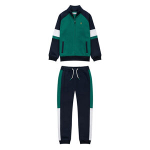 MINOTI Jogginganzug im Slim-fit Grün/Dunkelblau