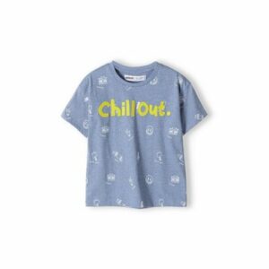 MINOTI T-Shirt Chill Out Blau Meliert